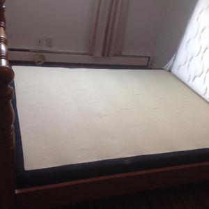 one year new double/full size boxspring and metal frame