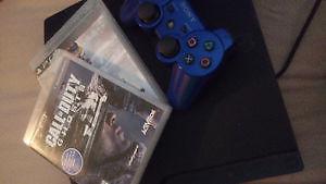 ps3 console, 3 games, 1 controller
