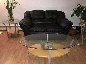 very new condition oval shape coffee table