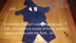 0-3 Month children's place jogging suit