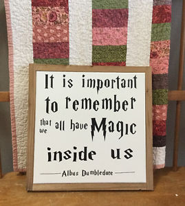 12"x12" canvas with Harry Potter quote