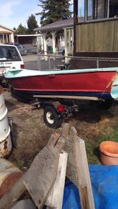 14' fishing boat and trailer