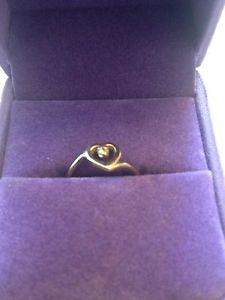 14 kt Real Gold & Diamond Ring