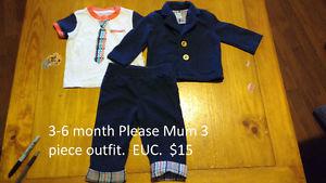 3-6 Month Please Mum outfit