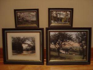 4 MacKaskil Prints (framed)