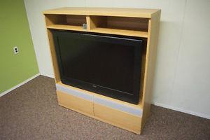 42" RCA FLAT SCREEN TV WITH ENTERTAINMENT UNIT