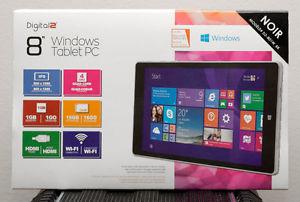 8 inch Windows Digital 2 tablet in box.