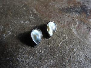 ABALONE (shell) clip-on earrings - $10
