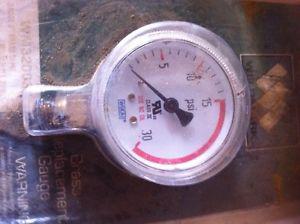 Acetylene pressure gauge