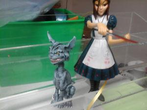 Alice in wonderland with cheschire cat