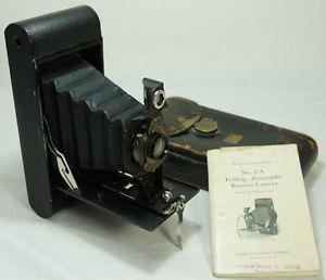 Antique Eastman Kodak No. 2-A Brownie Folding Camera With