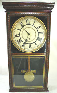 Antique Sessions Regulator E Wall Clock