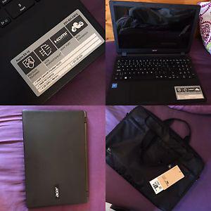 Brand new Acer ES 15 laptop & roots case