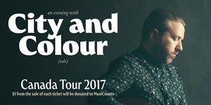 City and Colour Solo Tickets- May 2nd Imperial Theatre,