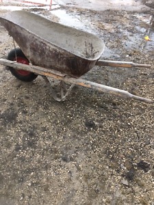 Construction wheelbarrow