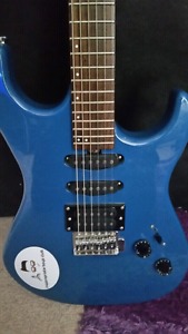 Cool Blue Electric Guitar Like Brand New Paid 220 for it at