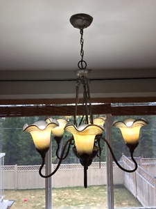 Custom made Chandelier and Wall Sconce
