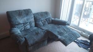 Double recliner couch/loveseat for sale