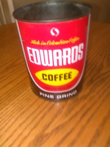 Edward coffee tin 5$