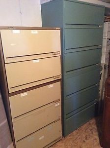 Filing cabinet (lateral) 5 drawer $95, 6 drawer $145