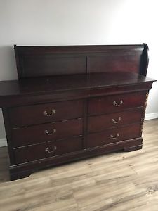 Free Queen Size Head Board and Dresser with Mirror
