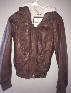 Garage faux leather jacket