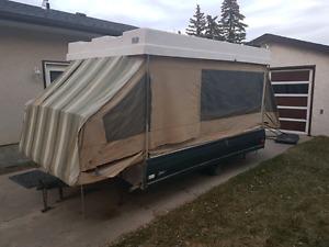 Late 60s Canvas tent trailer