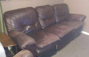 Leather Recliner Couch