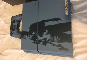 (Limited edition Blue uncharted PS4)