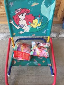 Little Mermaid (Kids) beach chair and water wings