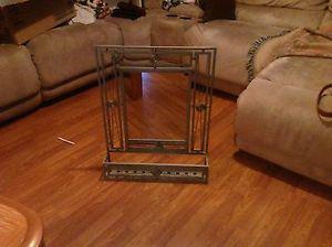 Metal mirror decoration