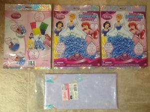 New Disney Princess Scrunch Art Activity & Barbie tablecloth