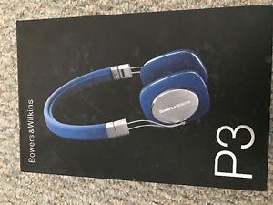 New bower and wilkins P3 headphones