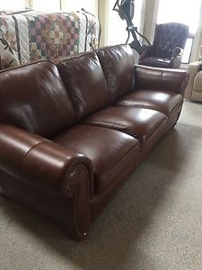 New natuzzi leather sofa.