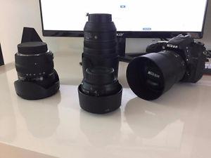 Nikon - D + Lenses