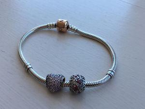 Pandora bracelet (small - 18 cm) from the rose collection
