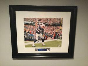 Rob Gronkowski autographed picture. (Framed)