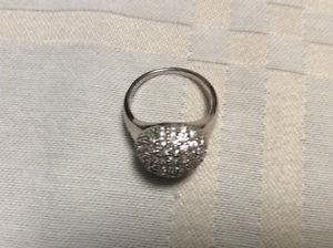 Sterling Silver ring with Swarovski crystals