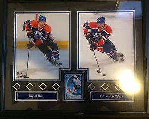 Taylor hall framed picture with rookie card $20