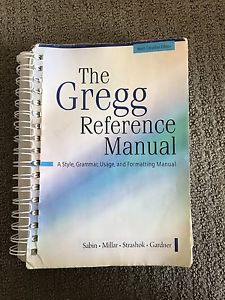 The Gregg Reference manual - ninth edition