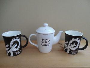 Tim Horton Collectible Teapot and 2 '50th' Ceramic Mugs