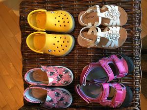 Toddler girl summer shoes. Size 7