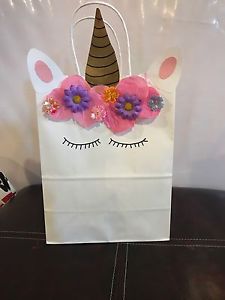 Unicorn theme party bags