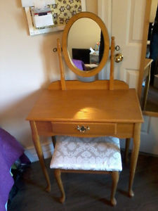 Vanity and stool