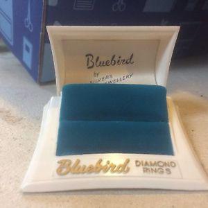 Vintage bluebird diamond ring box