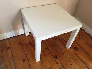 White Bedside Table