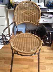 Wicker dining chairs
