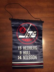 Winnipeg Jets Hull Hedberg Nilsson Banner
