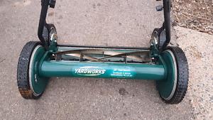 Yardwork reel lawn mower 18-in