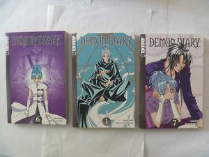 set of 3 DEMON DIARY graphic novels